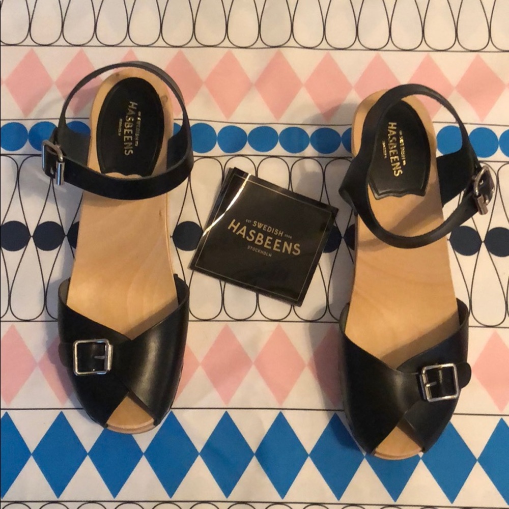 Swedish Hasbeens Sandals Size 40 New